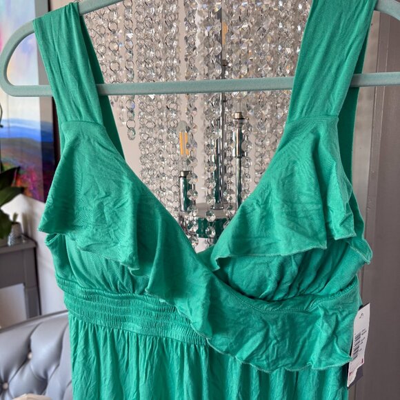 NWT Green Swim CoverUp Dress Sz L from Kenneth Cole - Picture 4 of 8